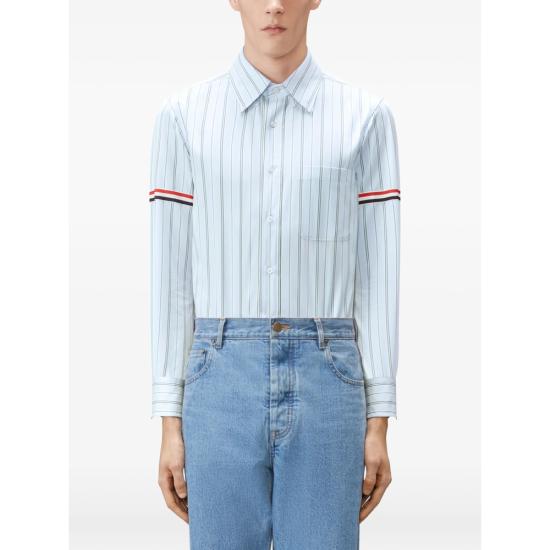 26FW 톰브라운 긴팔 셔츠 MWL301O F1223 035 BLUE - THOM BROWNE