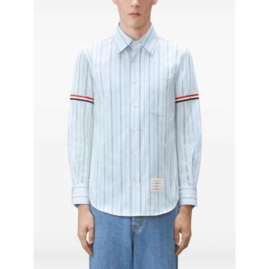 26FW 톰브라운 긴팔 셔츠 MWL301O F1223 035 BLUE - THOM BROWNE