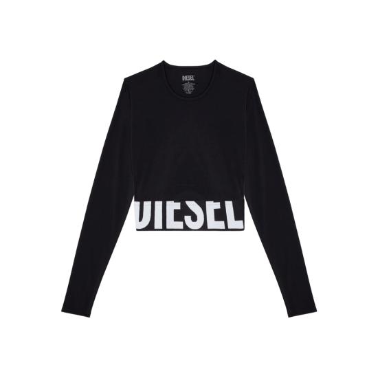 26FW 디젤 긴팔 티셔츠 A18281 0PLAR 9XX BLACK