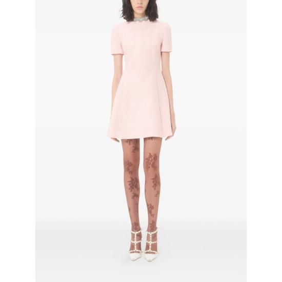 26FW 발렌티노 가라바니 숏 원피스 9B3VAKH1A99 5FE PINK - VALENTINO GARAVANI