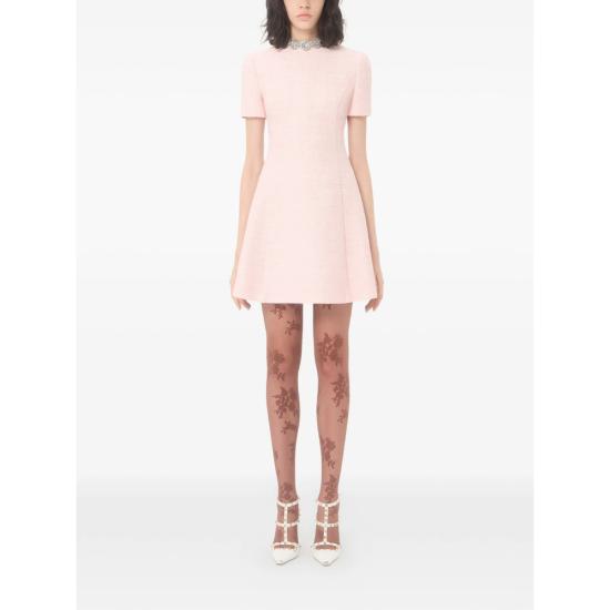 26FW 발렌티노 가라바니 숏 원피스 9B3VAKH1A99 5FE PINK - VALENTINO GARAVANI