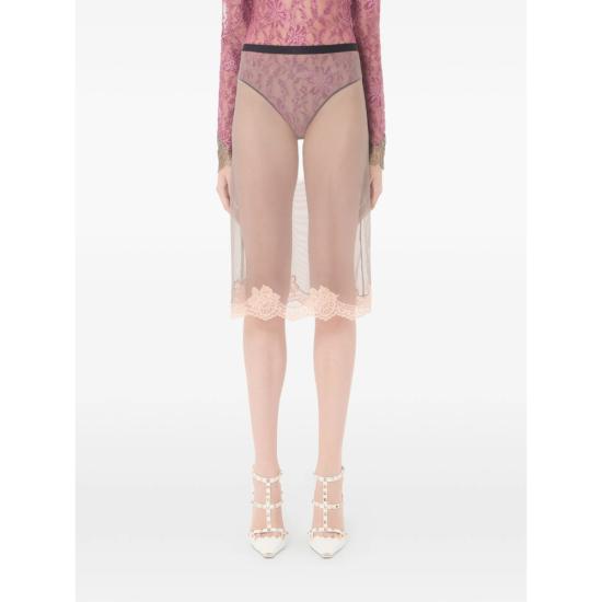 26FW 발렌티노 가라바니 미디 스커트 9B3MD08AADJ 7N6 GREY NEUTRALS - VALENTINO GARAVANI