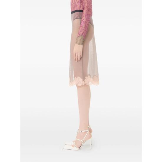 26FW 발렌티노 가라바니 미디 스커트 9B3MD08AADJ 7N6 GREY NEUTRALS - VALENTINO GARAVANI