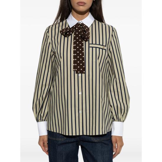 26FW 발렌티노 가라바니 블라우스 9B3AB8J7AC4 V1G NEUTRALS BLUE - VALENTINO GARAVANI