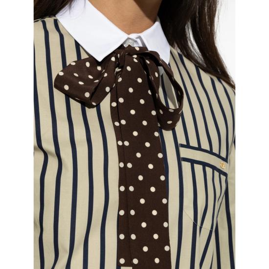 26FW 발렌티노 가라바니 블라우스 9B3AB8J7AC4 V1G NEUTRALS BLUE - VALENTINO GARAVANI