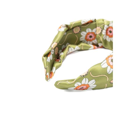 26FW 라 더블제이 헤어 액세서리 HEB0015 FOD001AMB0 GR02 GREEN WHITE - LA DOUBLEJ