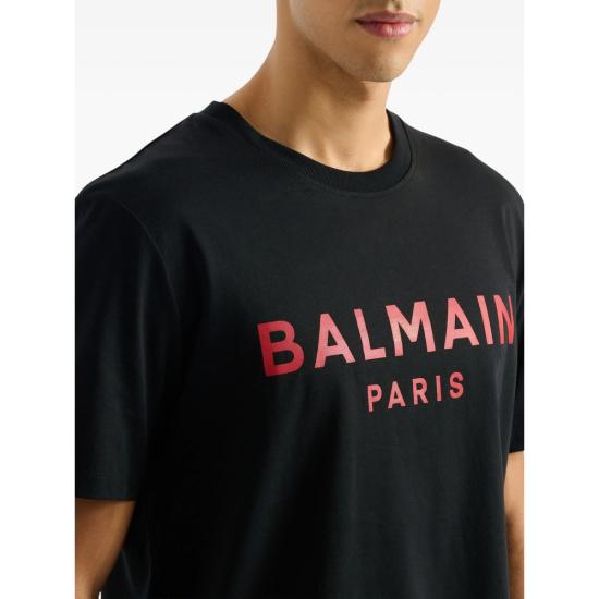26FW 발망 반팔 티셔츠 GH1EG000 BD45 EPR BLACK - BALMAIN