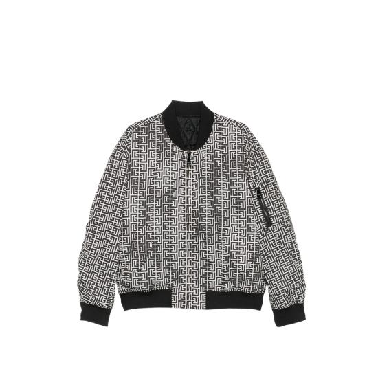 26FW 발망 봄버 자켓 HH1TFC55 XM26 GFE BLACK NEUTRALS
