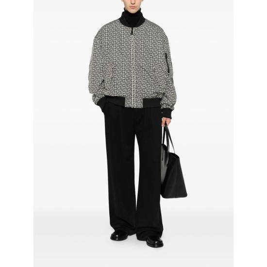 26FW 발망 봄버 자켓 HH1TFC55 XM26 GFE BLACK NEUTRALS - BALMAIN