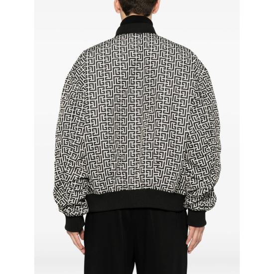26FW 발망 봄버 자켓 HH1TFC55 XM26 GFE BLACK NEUTRALS - BALMAIN