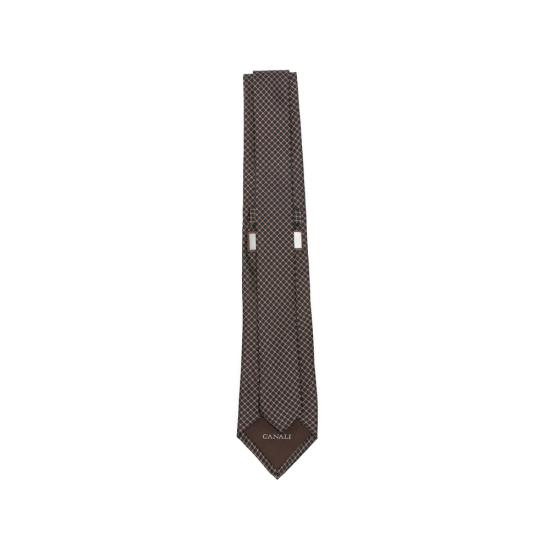 26FW 카날리 넥타이 HJ04702 18 5 BROWN NEUTRALS - CANALI