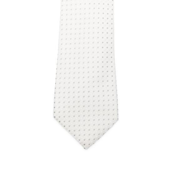 26FW 카날리 넥타이 HJ04736 18 3 WHITE GREY - CANALI