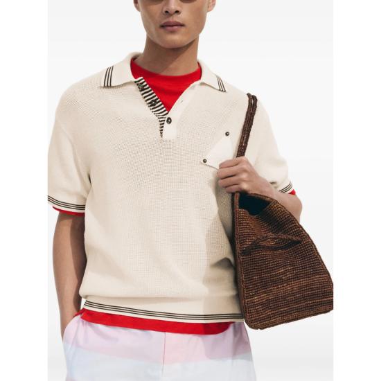 26FW 자크뮈스 폴로 티셔츠 POM00618 AK00318 100 WHITE - JACQUEMUS