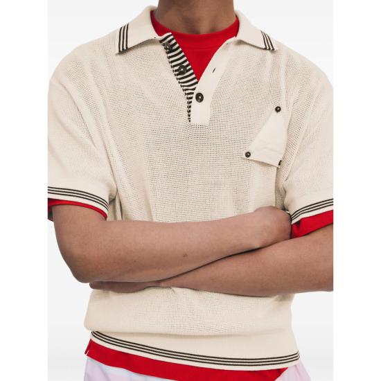 26FW 자크뮈스 폴로 티셔츠 POM00618 AK00318 100 WHITE - JACQUEMUS