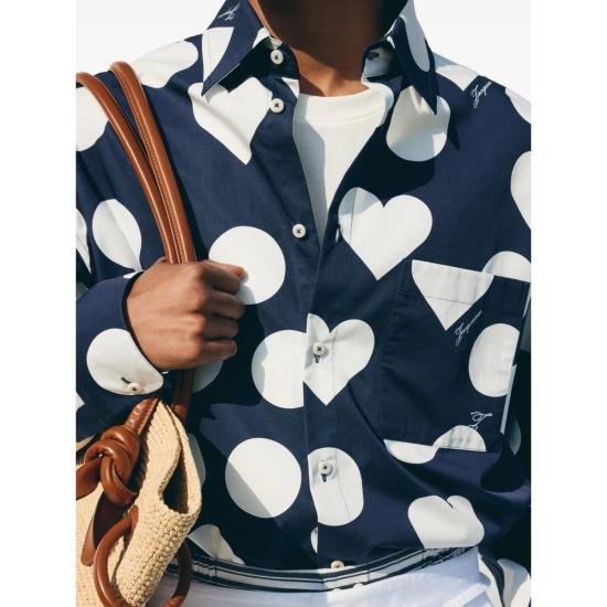 26FW 자크뮈스 긴팔 셔츠 SHM00605 AW00841 3HD BLUE WHITE - JACQUEMUS