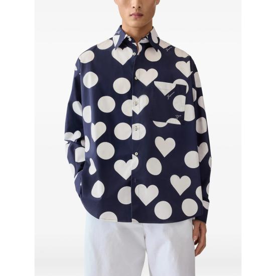 26FW 자크뮈스 긴팔 셔츠 SHM00605 AW00841 3HD BLUE WHITE - JACQUEMUS