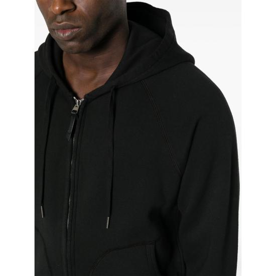 26FW 톰포드 후드 티셔츠 JMC072 JDL010 NAA BLACK - TOMFORD