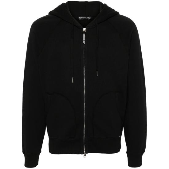 26FW 톰포드 후드 티셔츠 JMC072 JDL010 NAA BLACK