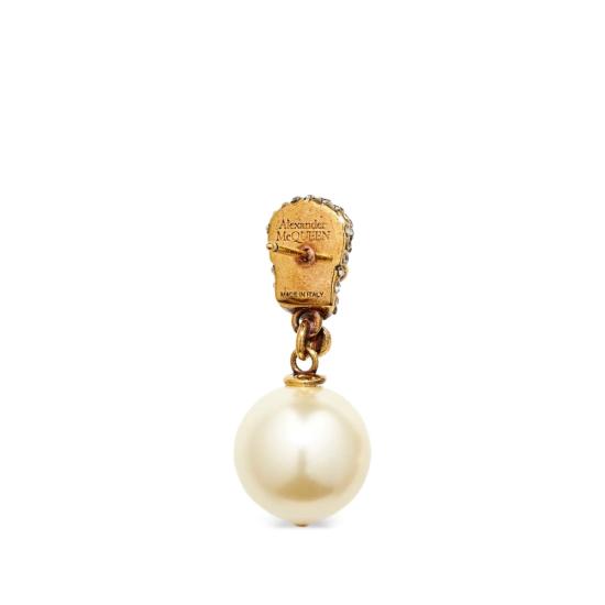 26FW 알렉산더 맥퀸 이어링 855396 I170A 2375 GOLD WHITE - ALEXANDER MCQUEEN