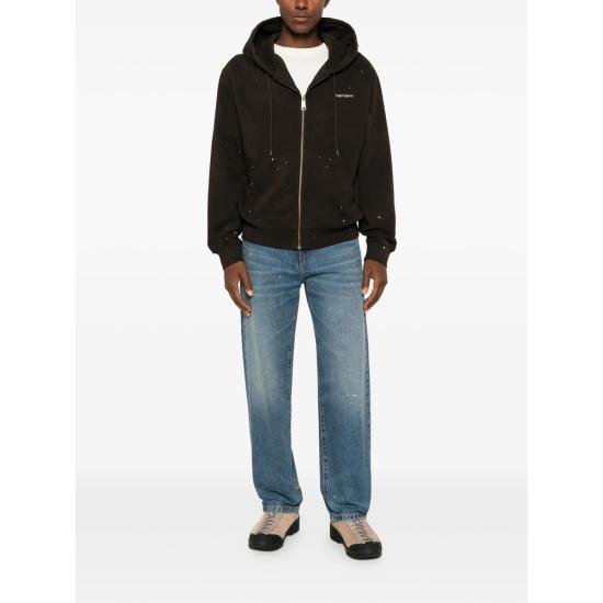 26FW 칼하트 후드 티셔츠 I036913 47EJ BROWN - CARHARTT
