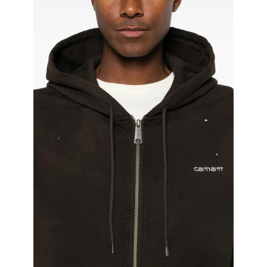 26FW 칼하트 후드 티셔츠 I036913 47EJ BROWN - CARHARTT
