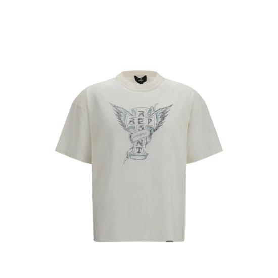 26FW 리프레젠트 반팔 티셔츠 MLM101141 72 FLWHI NEUTRALS