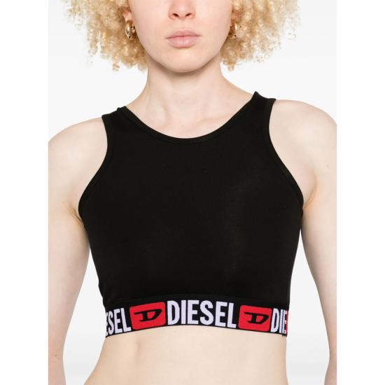 26FW 디젤 산드라 D 코어 스포츠 브라 A17638 0NJAP 9XX BLACK - DIESEL