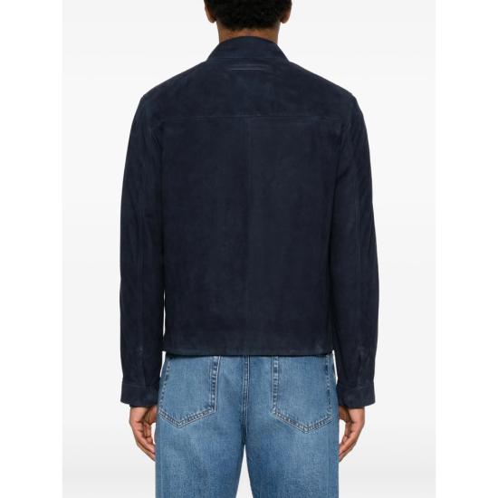 26SS 에르메네질도제냐 가죽 자켓 RUHPSRA3 H194P B07R BLUE - ERMENEGILDO ZEGNA