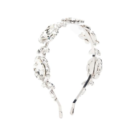 26FW 셀프 포트레이트 헤어 액세서리 PF26 642H SL SILVE SILVER WHITE