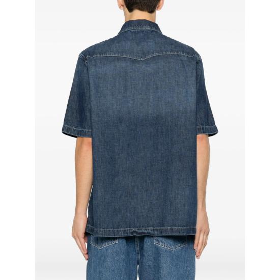 26FW 세븐포올맨카인드 데님 셔츠 7T1R0H08 S S REGULA 3M7 BLUE - 7 FOR ALL MANKIND
