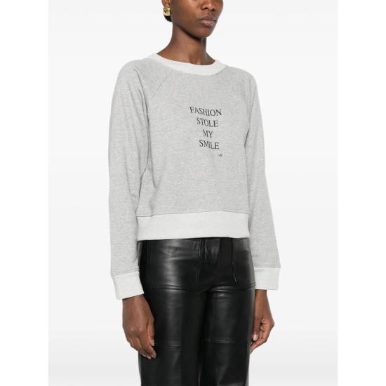 26FW 빅토리아 베컴 긴팔 티셔츠 1326JSS007532B GREYM BLACK - VICTORIA BECKHAM