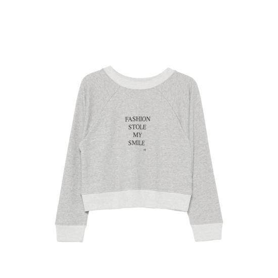 26FW 빅토리아 베컴 긴팔 티셔츠 1326JSS007532B GREYM BLACK