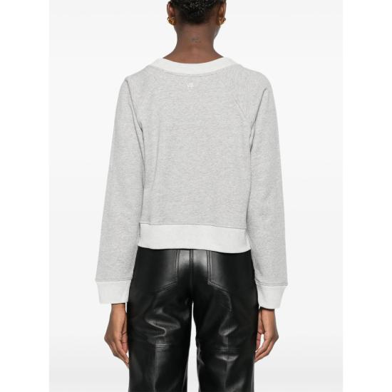 26FW 빅토리아 베컴 긴팔 티셔츠 1326JSS007532B GREYM BLACK - VICTORIA BECKHAM