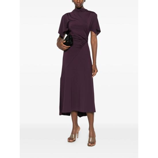 26FW 빅토리아 베컴 롱 원피스 1326JDR007350A BLKCU PURPLE - VICTORIA BECKHAM