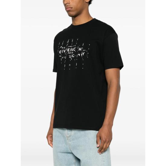 26FW 지방시 반팔 티셔츠 BM71NK3YU9 001 BLACK - GIVENCHY