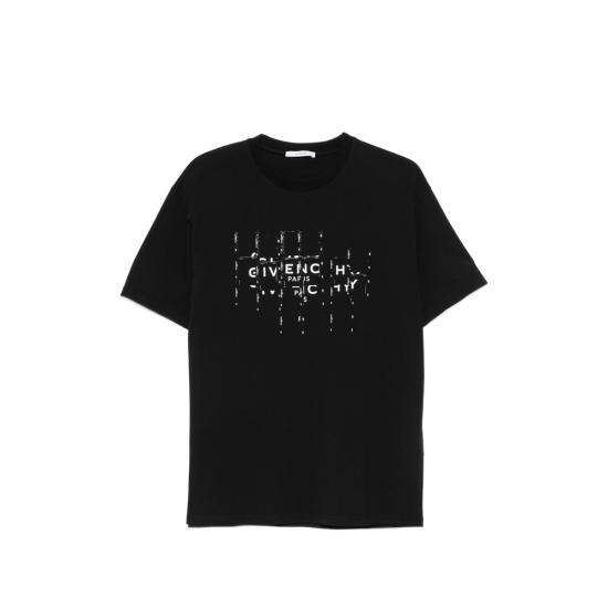 26FW 지방시 반팔 티셔츠 BM71NK3YU9 001 BLACK