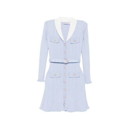 26FW 셀프 포트레이트 숏 원피스 PF26 131S BL BLUE