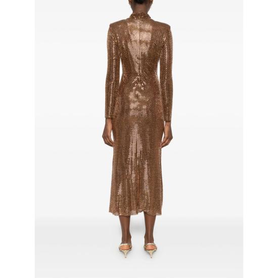 26FW 셀프 포트레이트 롱 원피스 PF26 116M BR BROWN - SELF PORTRAIT