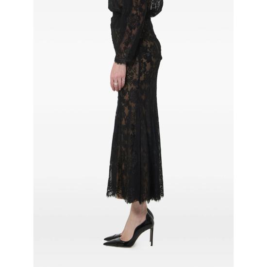 26FW 셀프 포트레이트 롱 스커트 PF26 032MSK B BLACK - SELF PORTRAIT