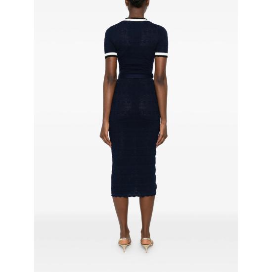 26FW 셀프 포트레이트 롱 원피스 PF26 072MA N NAVY BLUE - SELF PORTRAIT