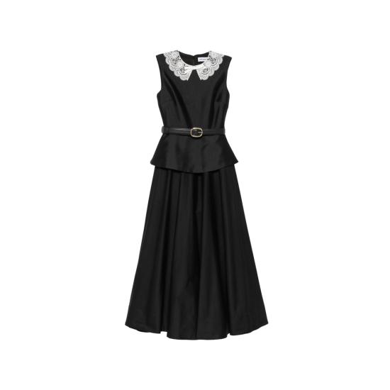 26FW 셀프 포트레이트 롱 원피스 PF26 002M B BLACK