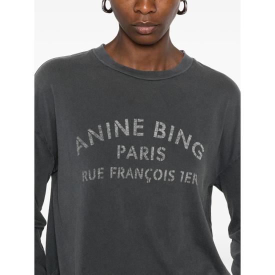 26FW 애니빙 긴팔 티셔츠 A 08 12757 WBL1 GREY - ANINE BING