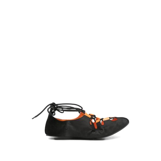 26SS 알라이아 플랫 슈즈 AA3A1030A043 999 BLACK ORANGE