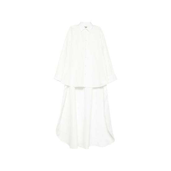 26SS 발렌시아가 셔츠 872322 TUM18 9000 WHITE
