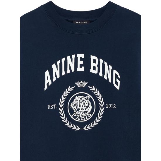 26FW 애니빙 긴팔 티셔츠 A 08 12486 NYA1 BLUE - ANINE BING