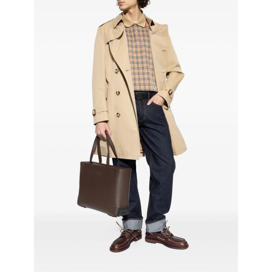 26SS 버버리 체크 코튼 블렌드 폴로 셔츠 8119561 PELHAM CHK B9368 NEUTRALS - BURBERRY