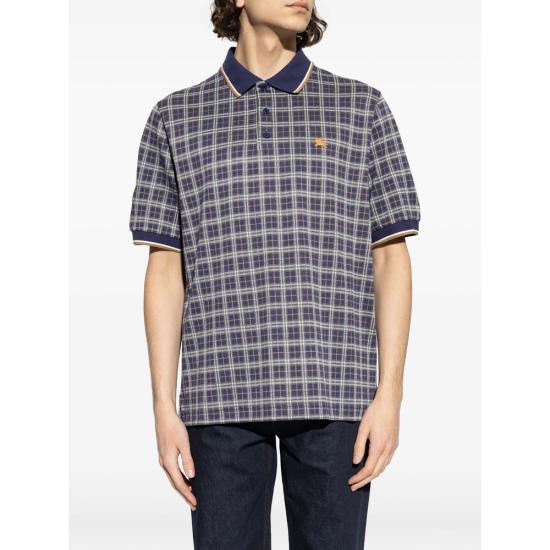 26SS 버버리 체크 코튼 블렌드 폴로 셔츠 8119562 PELHAM CHK C4060 - BURBERRY