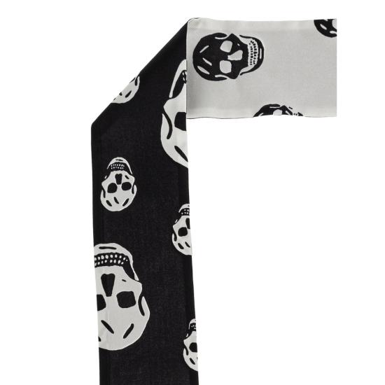 26FW 알렉산더 맥퀸 머플러/스카프 857553 3001Q 1078 BLACK WHITE - ALEXANDER MCQUEEN