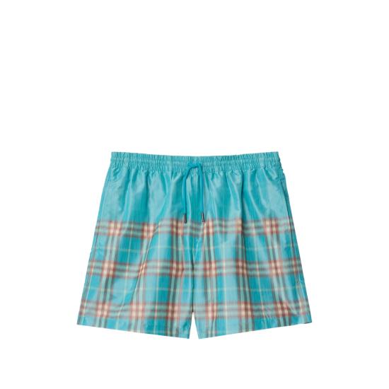26SS 버버리 그라데이션 체크 스윔팬츠 8121694 SEB DEG CH C4030 BLUE BROWN