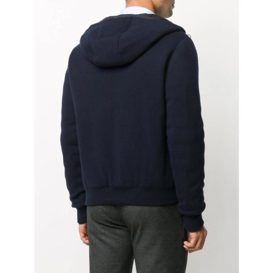 26FW 무레르 BRIGNO-BAB 브리그노 구스 다운 캐시미어 후디드 봄버 자켓 O100080 BRIGNO MRW NAVY BLUE - MOORER